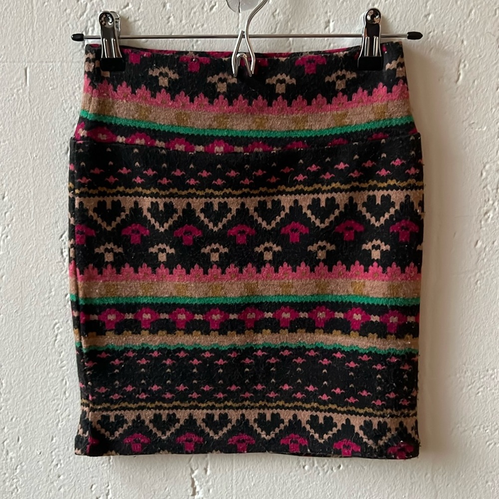 Stretchy Printed Skirt